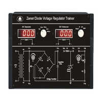 Zener Diode Voltage Regulator Trainer - High-quality Abs Material | 230 Volt Input, Sleek Black Design, Laboratory Experiments, Warranty Included