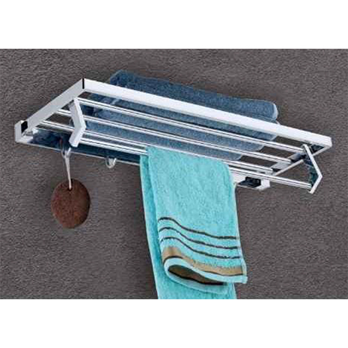 Sg F 4 Rack Folding Towel Rack - Color: Silver