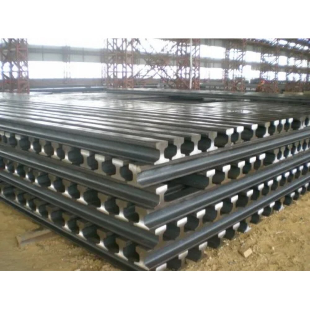Polished Steel Railway Track - Hot Rolled Steel, Coated Surface | Polished Finish, Durable & Low-Maintenance Rail Solution for Infrastructure
