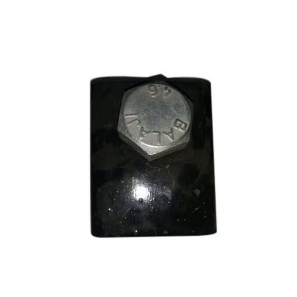 Single Bolt Rail Clamp - Mild Steel Polished Finish Coated Surface Hard Hardness for Heavy Loads and Harsh Conditions