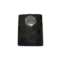 Mild Steel Single Bolt Rail Clamp - Mild Steel, Polished Finish, Coated Surface | Hard Material For Heavy Load Applications, Easy Installation