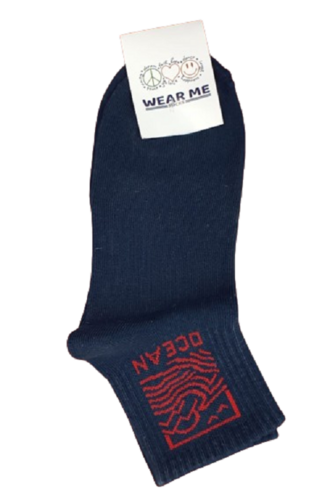 OCEAN NAVY ANKLE SOCKS