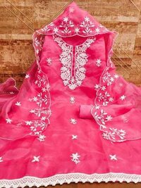 Organza Silk Dress - Color: Pink