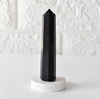 Black Tourmaline Obelisk Point Crystal Tower