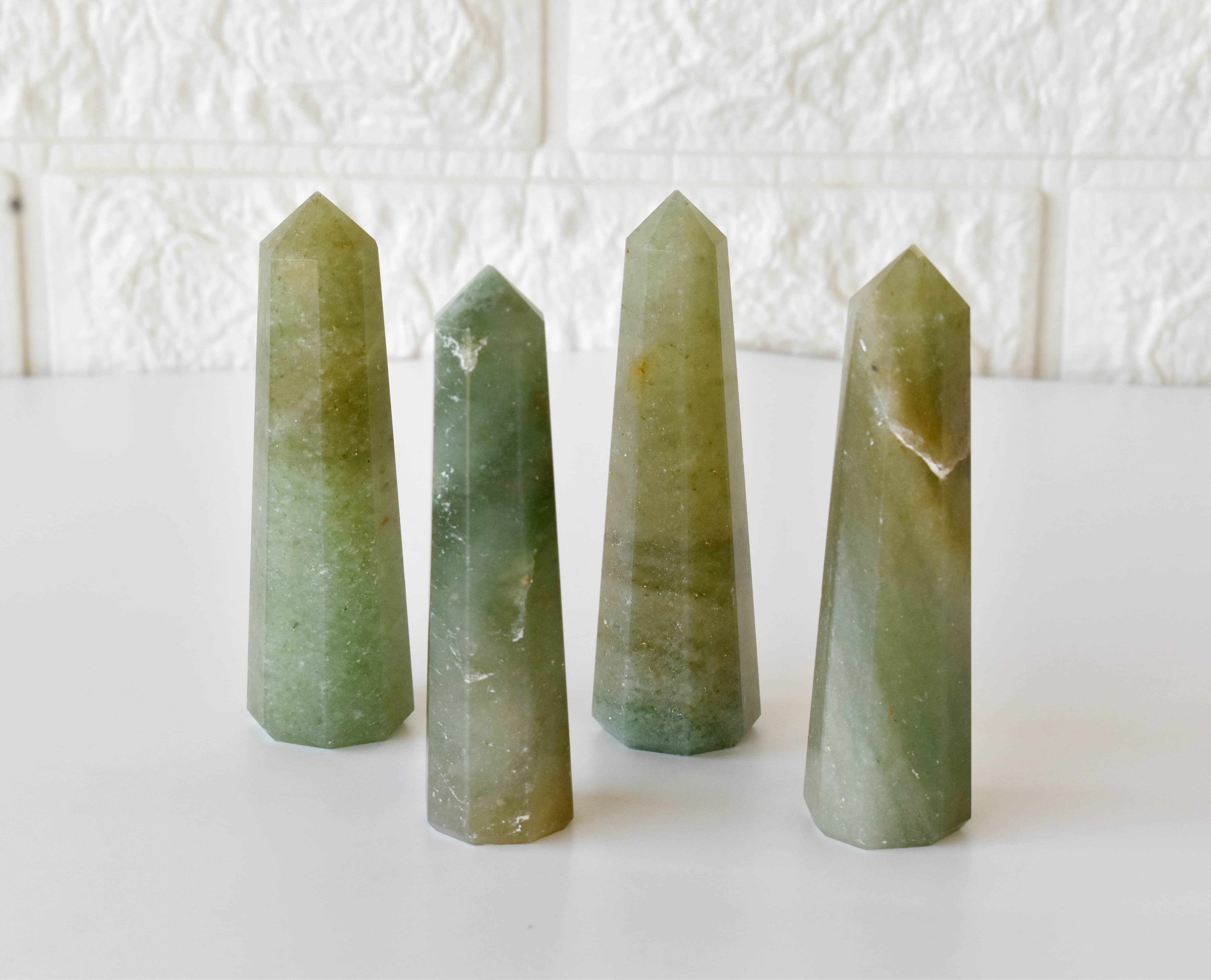 Green Aventurine obelisk Point Crystal Tower