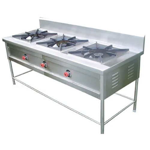 Stainless Steel 3 Burner Gas Range