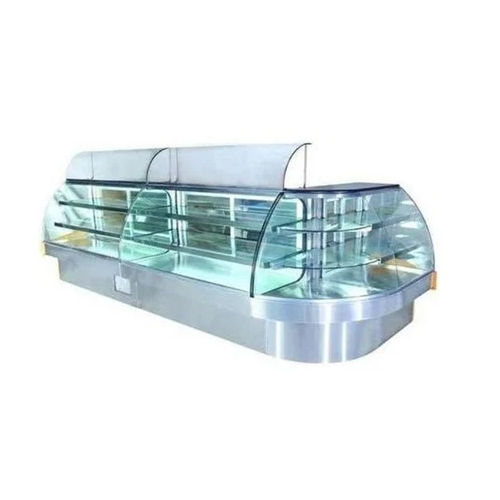 Silver L Shape Sweet Counter