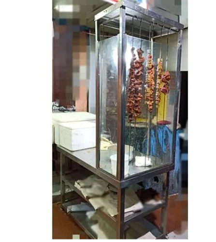 Silver Tandoor Glass Display Counter