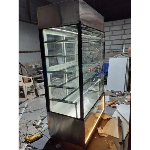 Silver Supermarket Vegetable Display Chiller