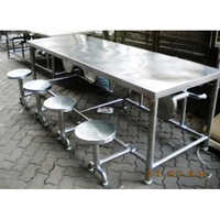 Stainless Steel Canteen Table