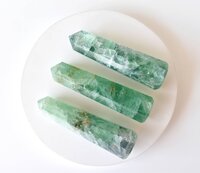 Green Fluorite Obelisk Point Crystal Tower