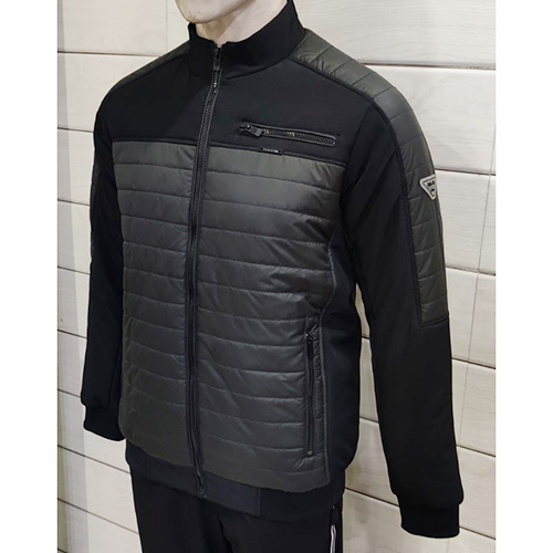 Mens Colorblock Quilted Jacket