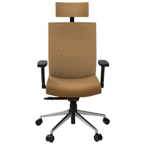 Durable Godrej Saddle Brown Prime High Back Chair