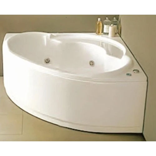 Glossy White Marble Bathtub