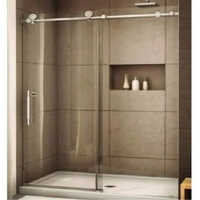 Frameless Enclosed Shower - Stainless Steel, 800x1200x1900mm | Glossy Finish, 8/10mm Glass Thickness, Height 7-10 Feet