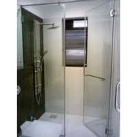 Bathroom Shower Enclosures - Aluminium Alloy, 7-10 Feet Height, 8mm Polished Glass Thickness | Transparent Color, Glossy Finish, Standard Size