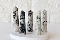 Rainbow Moonstone Obelisk  Point Crystal Tower