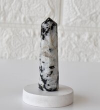 Rainbow Moonstone Obelisk  Point Crystal Tower