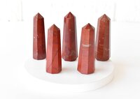 Red Jasper Obelisk Point Crystal Tower