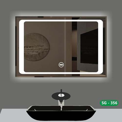 Rectangular LED Sensor Mirror