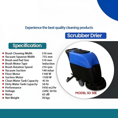 Scrubber Drier Machine 50 Liters