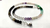 Natural Multi Gemstones Round 6mm Plain 16 inches Long Beaded Necklace