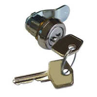 25 Mm Panel Locks - Polished White Finish | High Security For Doors & Windows, Warranty Included, Easy Key Access