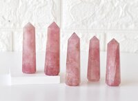 Rose Quartz Obelisk Point Crystal Tower