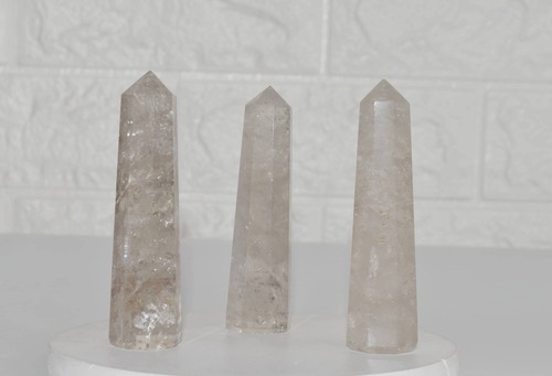 Smokey Quartz Obelisk Point Crystal Tower