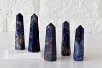 Sodalite Obelisk Point Crystal Tower