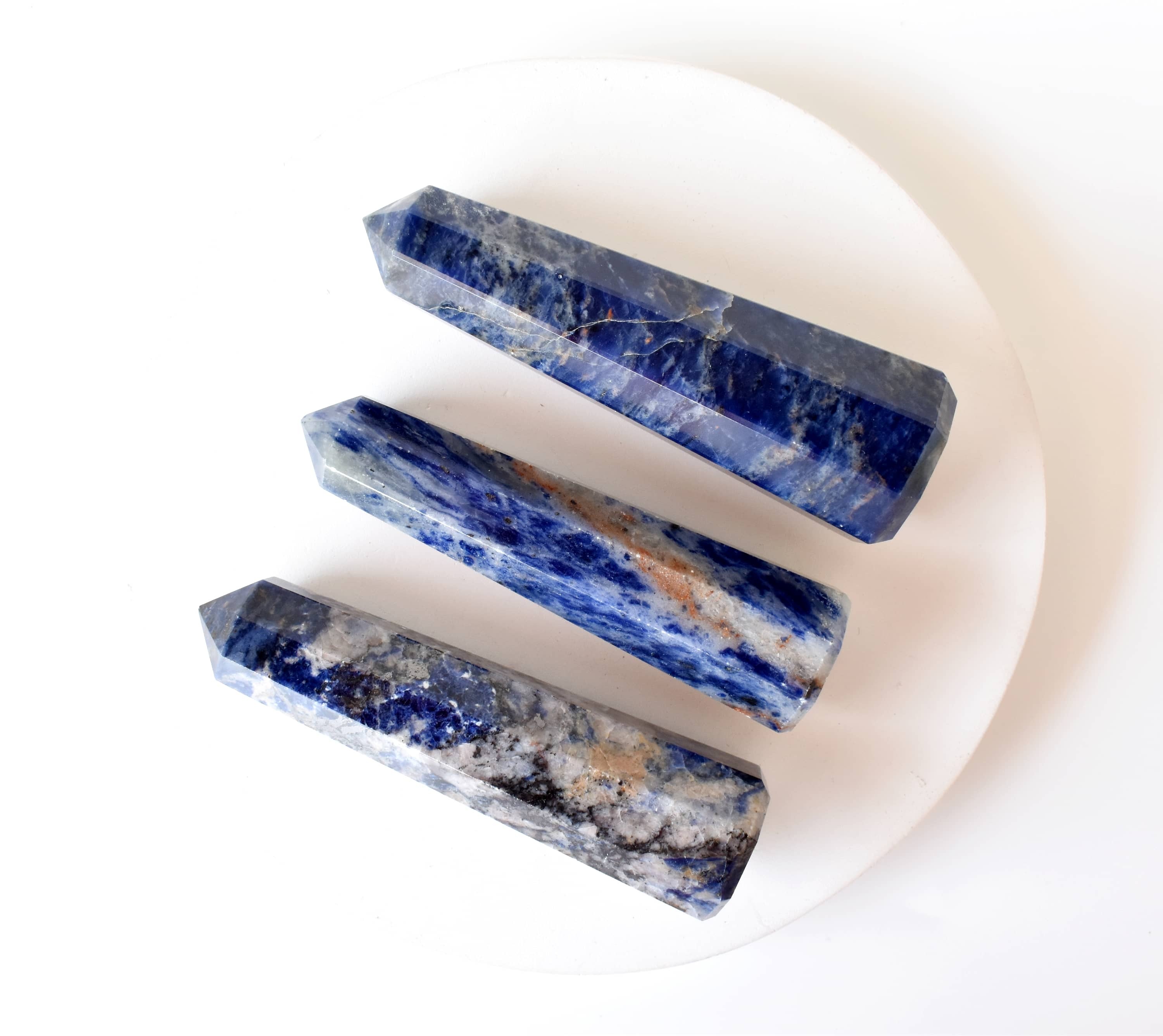 Sodalite Obelisk Point Crystal Tower