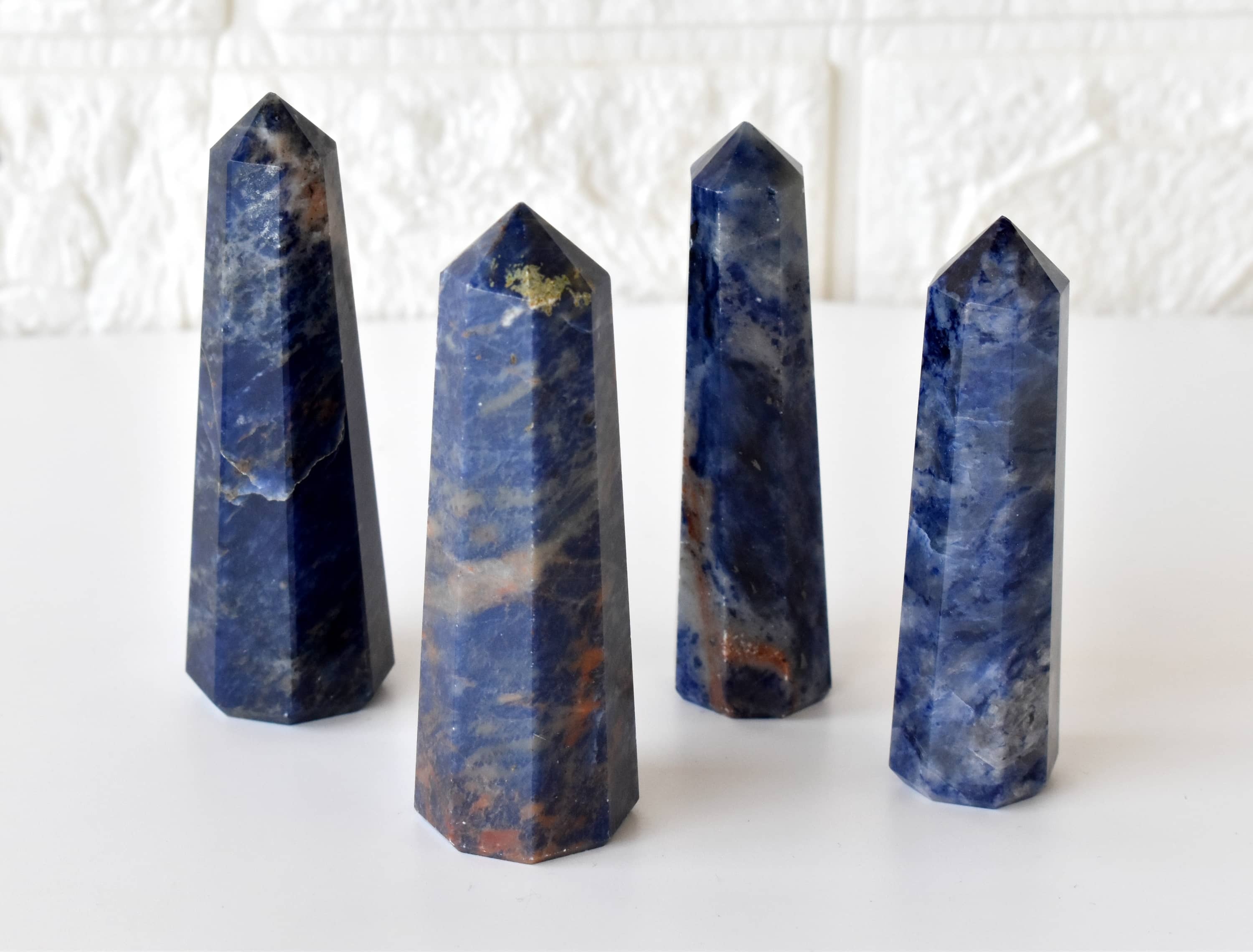 Sodalite Obelisk Point Crystal Tower