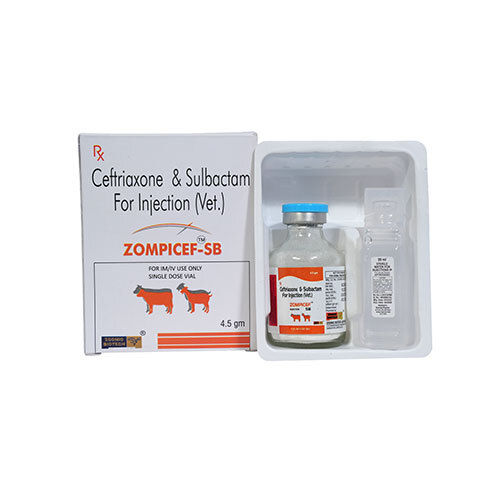 Liquid 4.5gm Ceftriaxone And Sulbactam For Injection