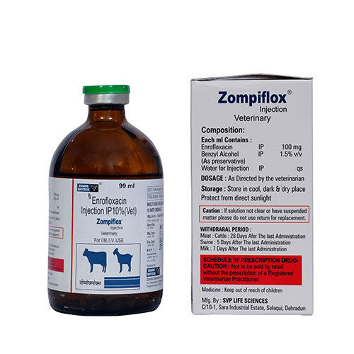 Liquid 99ml Enrofloxacin Injection Ip