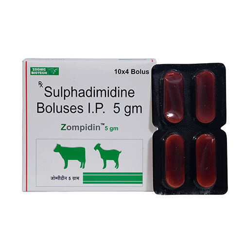 5Gm Sulphadimidine Bolises Ip Ingredients: Solution Compound