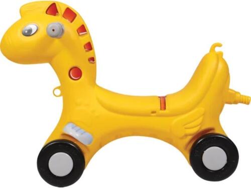GiraffePush-N-Scoot Rider - Plastic, 22.5x9.5x18 Inches, Multicolor | For Ages 1-7, Ideal for Personal and School Use