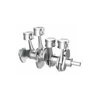 Air Compressor Crankshafts - Stainless Steel, Different Size Options , Silver Finish For Industrial Applications