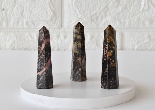 Rhodonite Obelisk  Point, Crystal Tower