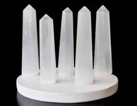 Selenite Obelisk  Point Crystal Tower