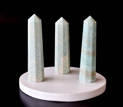 Amazonite Obelisk  Point Crystal Tower