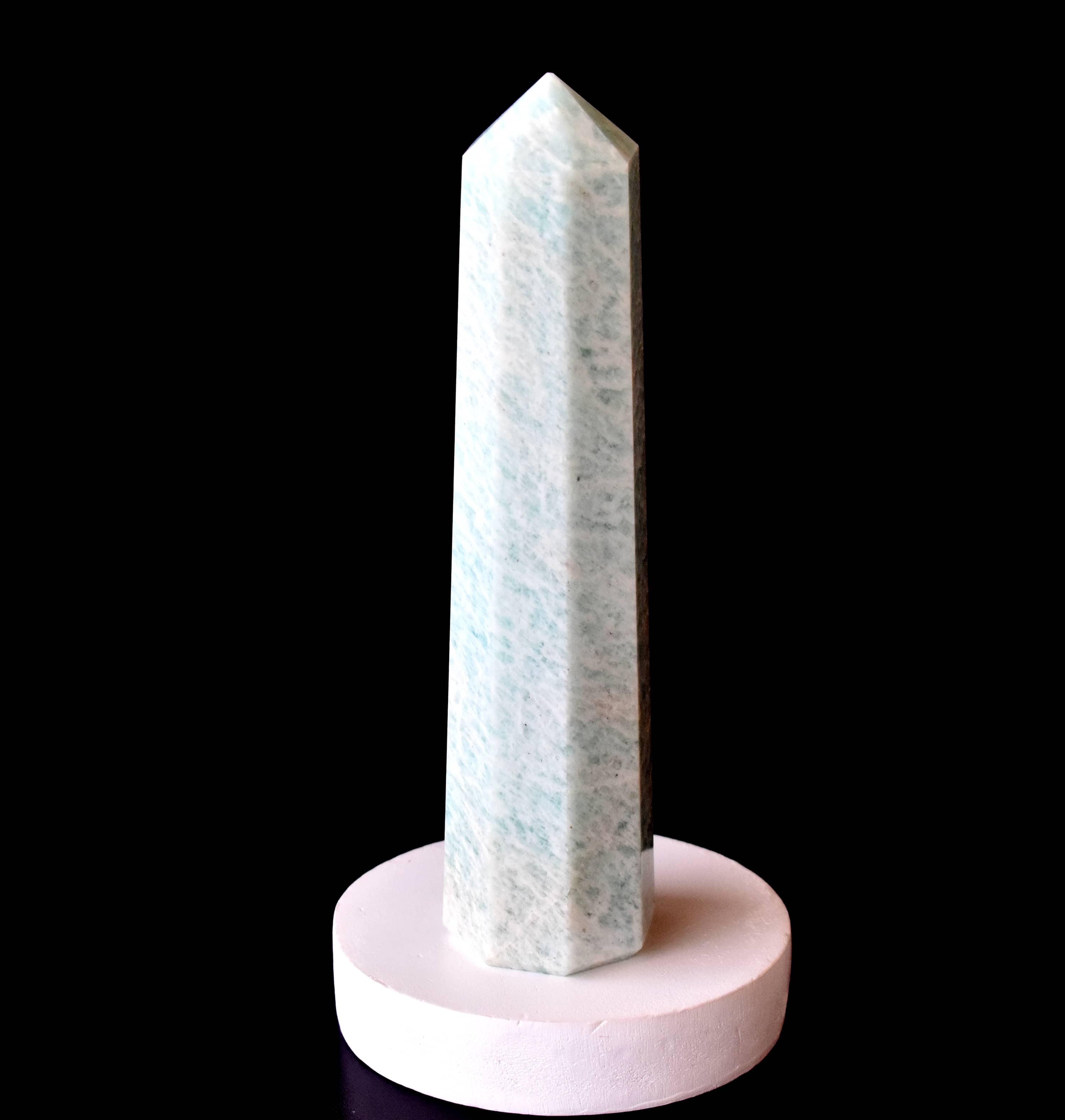 Amazonite Obelisk  Point Crystal Tower