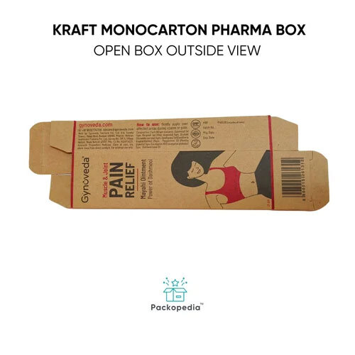 Kraft Mono carton Pharma Box