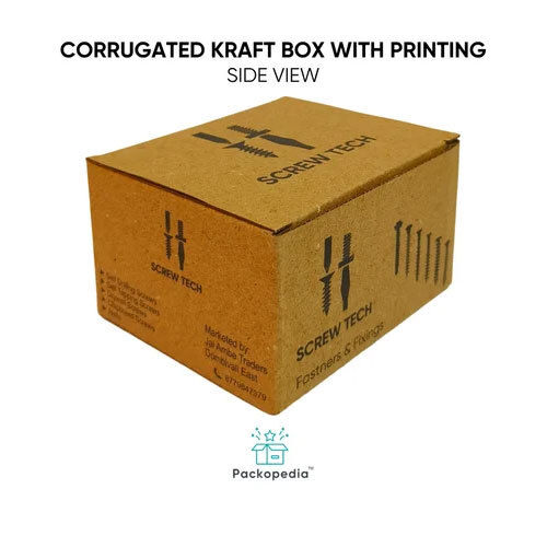 Tuck Style Printed Corrugated Packaging Cardboard Box - Color: Multicolour