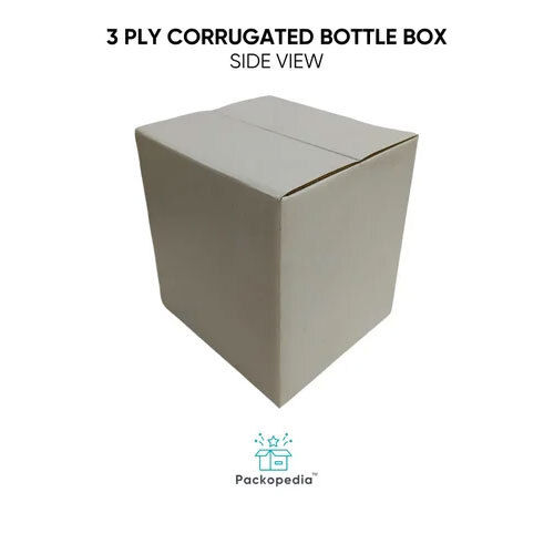 3 Ply Corrugated Bottle Box With Superior Insert For Bottles - Color: Multicolour