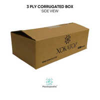 3 Ply Printed Corrugated E-commerce Shipping Box Small - Multicolour, Rectangular, Embossed Printing | Versatile For Electronics, Food, And Personal Care