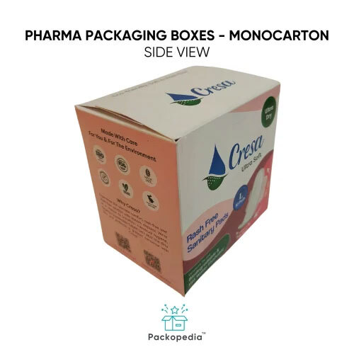 Sanitary Pad Packaging Box - Customized Printed Monocarton