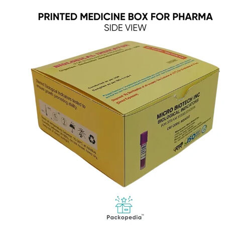 Printed Corrugated Medicine Box for Pharma - E-flute