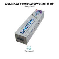 Sustainable Toothpaste Monocarton Packaging Box Multi-color print with Lamination