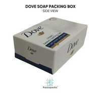 Dove Soap Packaging Box With Multicolor Printing - Eco-friendly Material, Rectangular Shape, Laminated Finish, Embossed Details | Customizable Design, Versatile Sizes, Sustainable Solution