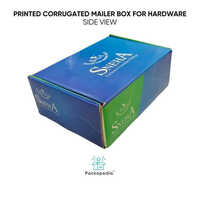 Printed Corrugated Mailer Box For Hardware - Corrugated Board, Rectangle, Multicolour | Customizable Eco-friendly Packaging Solution